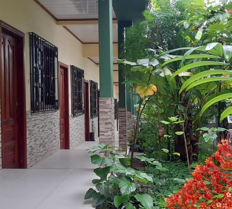 Hotel courtyard and common area in Puerto Narino